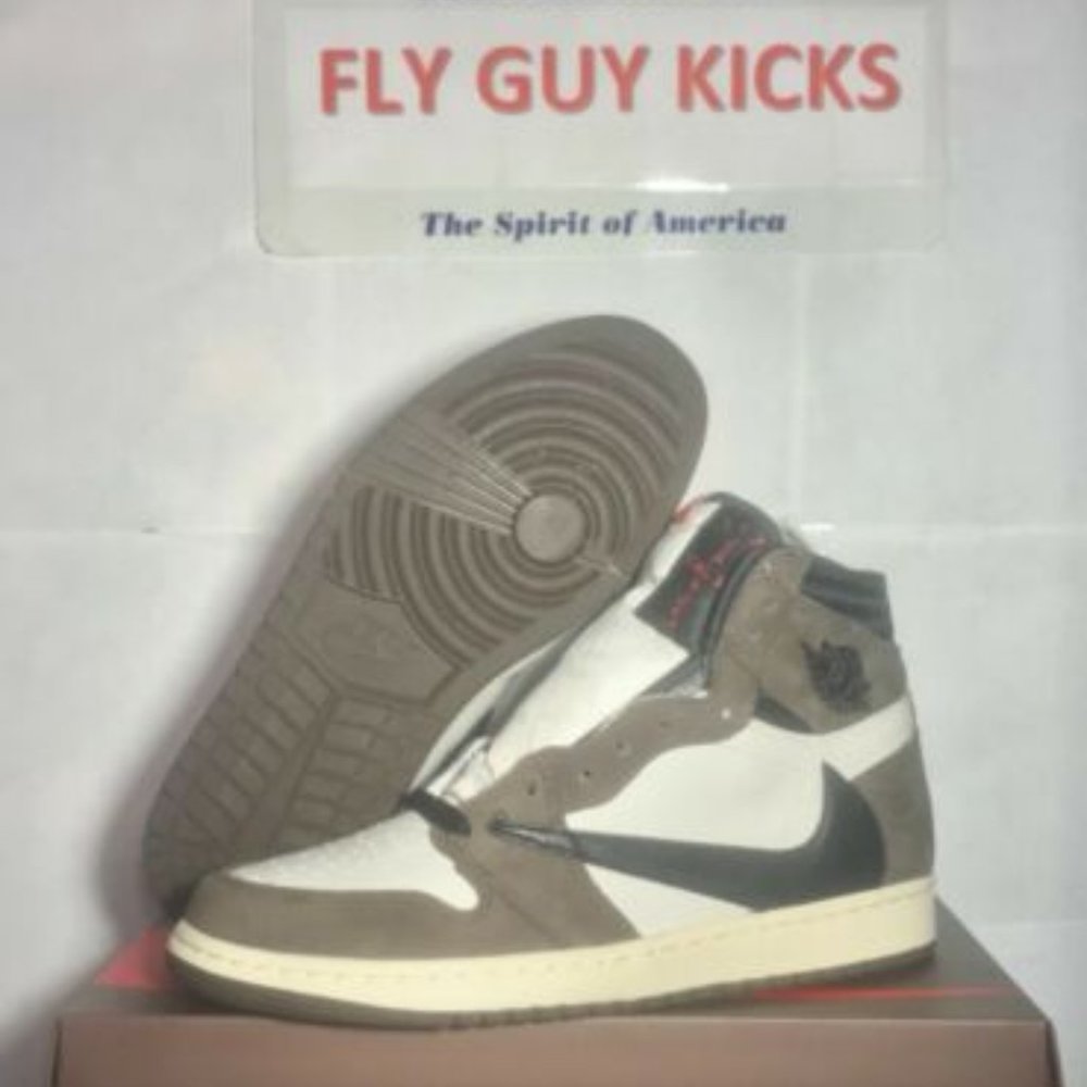 New Authentic Nike Air Jordan 1 Travis Scott High OG TS SP CD4487-100 Mocha Sail